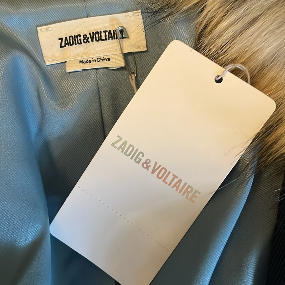 Zadig & Voltaire Brown Modacrylic Jackets & Women's - Picture 12 of 13